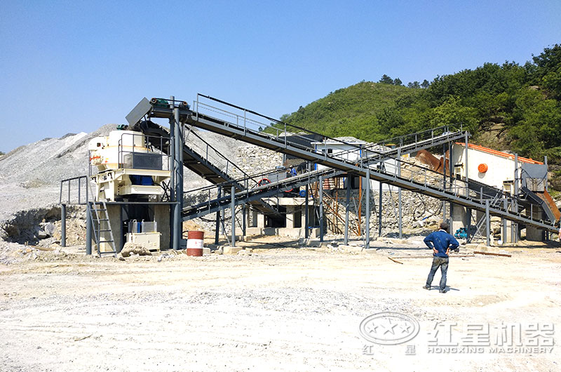 大理石邊角料加工沙子用什么機器？多少錢？現場視頻