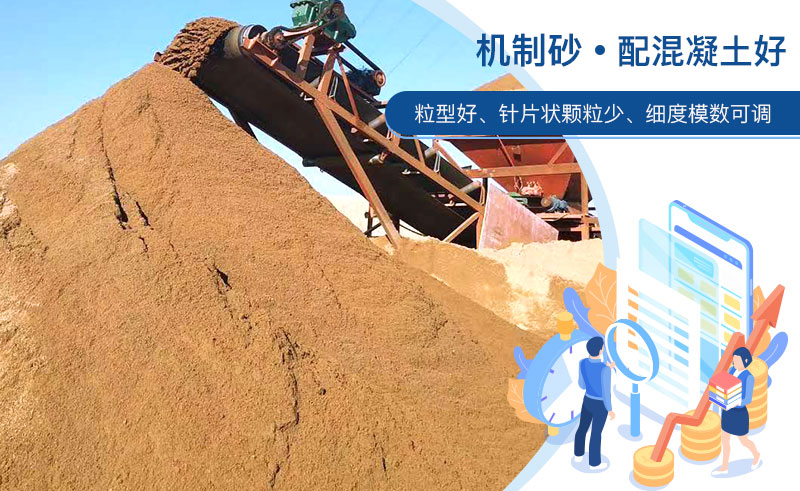 機制砂和河沙哪個配混凝土好？成套制砂設備多少錢？