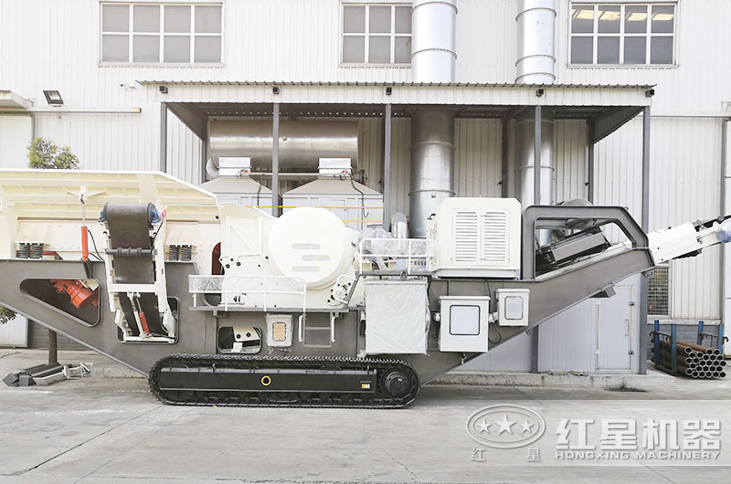 石子生產現場告訴您，履帶移動三機破碎效果是多么好