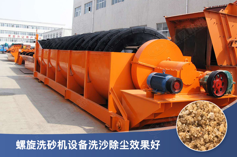 螺旋洗砂機設備每小時產量多少，型號有哪些？